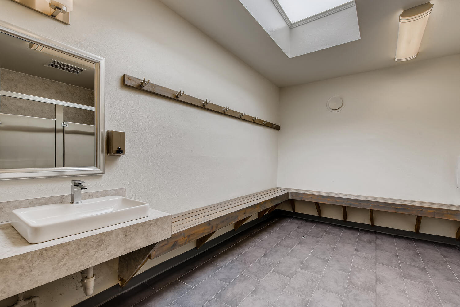 The Community Outdoor Swimming Pool's Bathroom at Morningtree Park Apartments