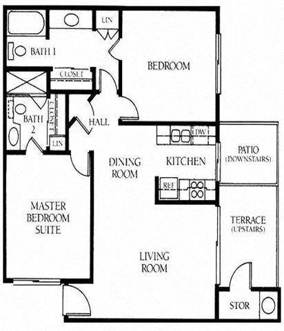 2B 2B Floor Plan 3