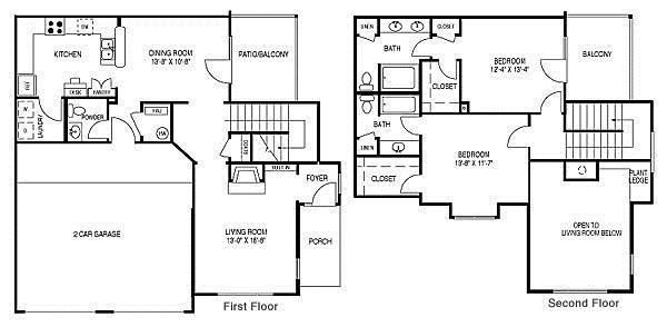 Renovated Floor Plan F (B3R) Floor Plan 5