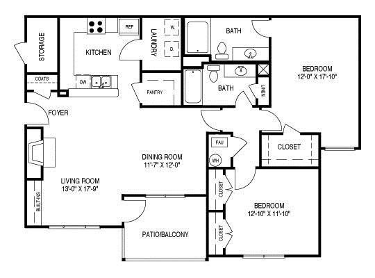 Floor Plan C (B1) Floor Plan 3