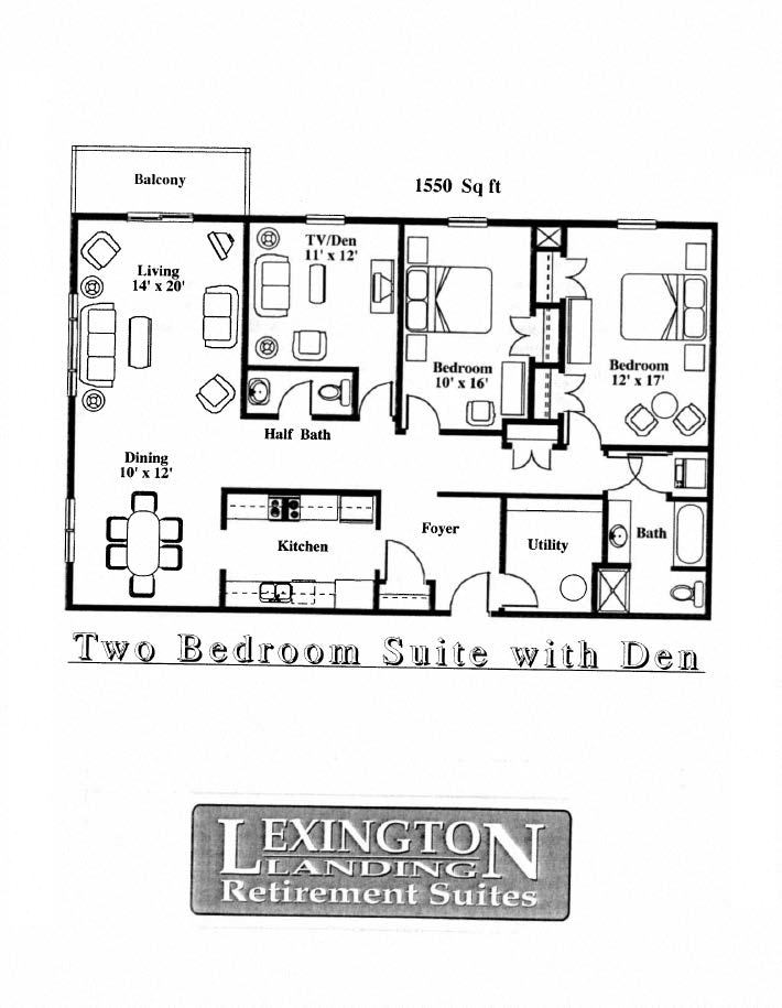 Lexington Landing Two Bedroom + Den Image