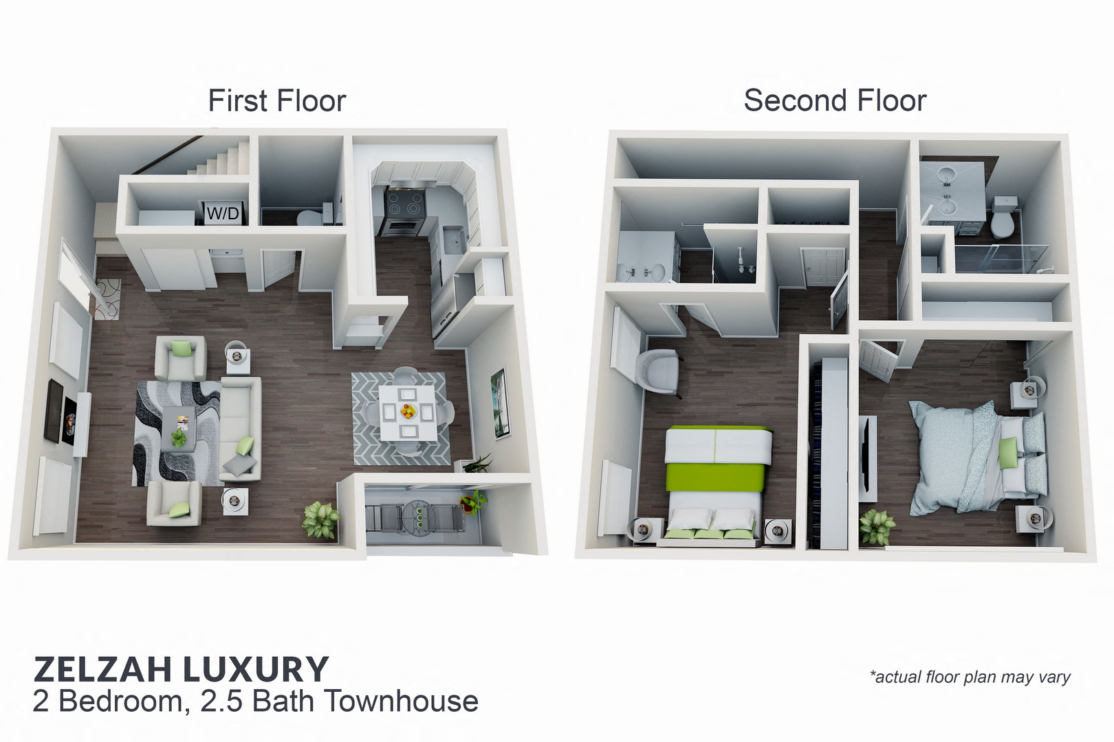 2 Bedroom Townhouse