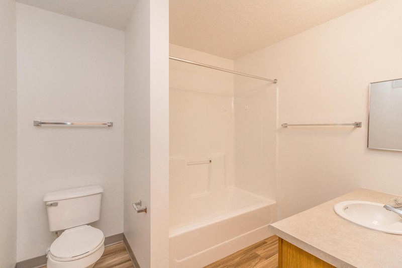 a bathroom with a sink toilet and a shower