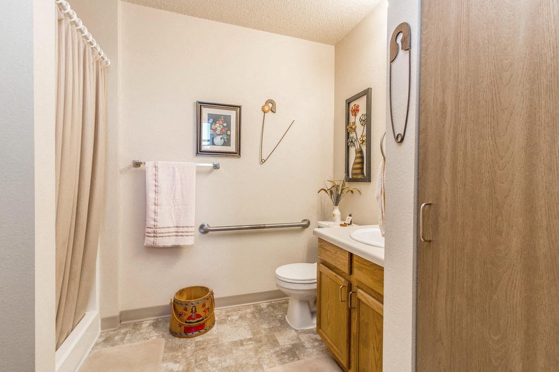 a bathroom with a toilet and a sink and a shower