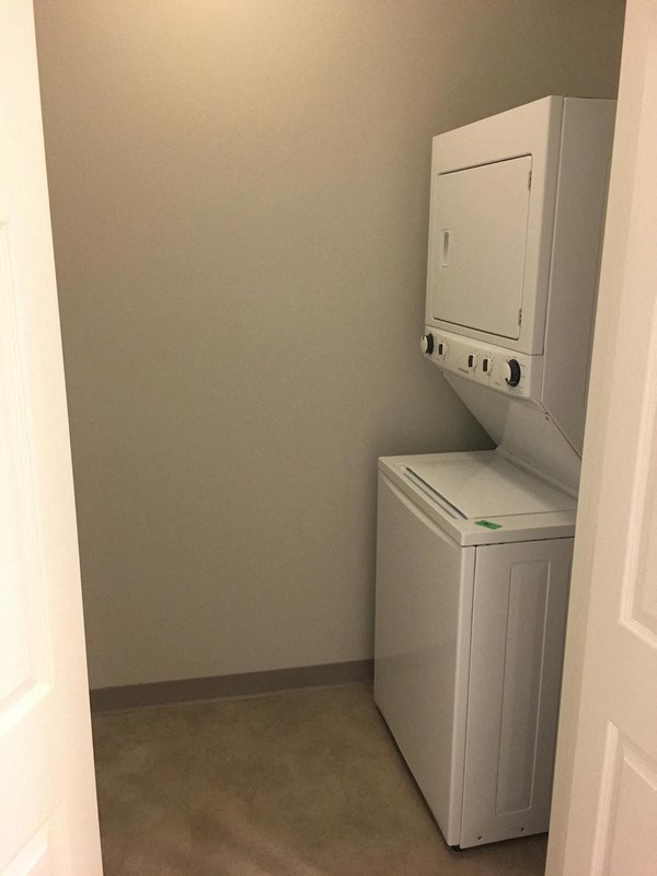 the laundry room has a washer and dryer in it