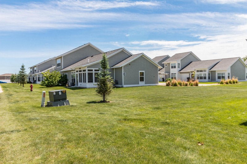 a large lawn in front of a house
