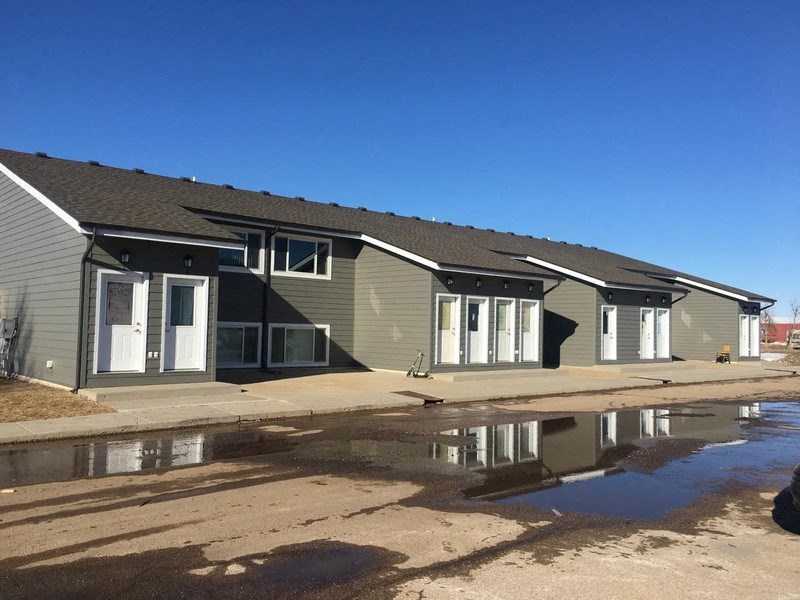 a new home is being built in a city