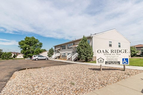 the building where the apartments are located