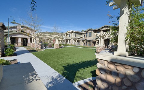 a view of the house from the yard