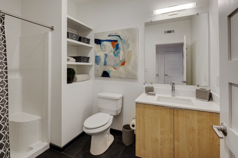 a bathroom with a toilet and a sink and a mirror