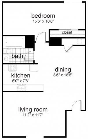 Floor Plans of Vah-Ki Court Apartments in Coolidge, AZ