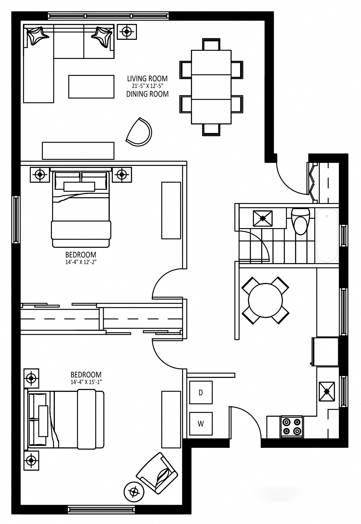112&138 Bradford B - Duplex
