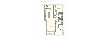 2 bed 2 bath B3 Floor Plan at Aviator at Brooks Apartments, Clear Property Management, San Antonio