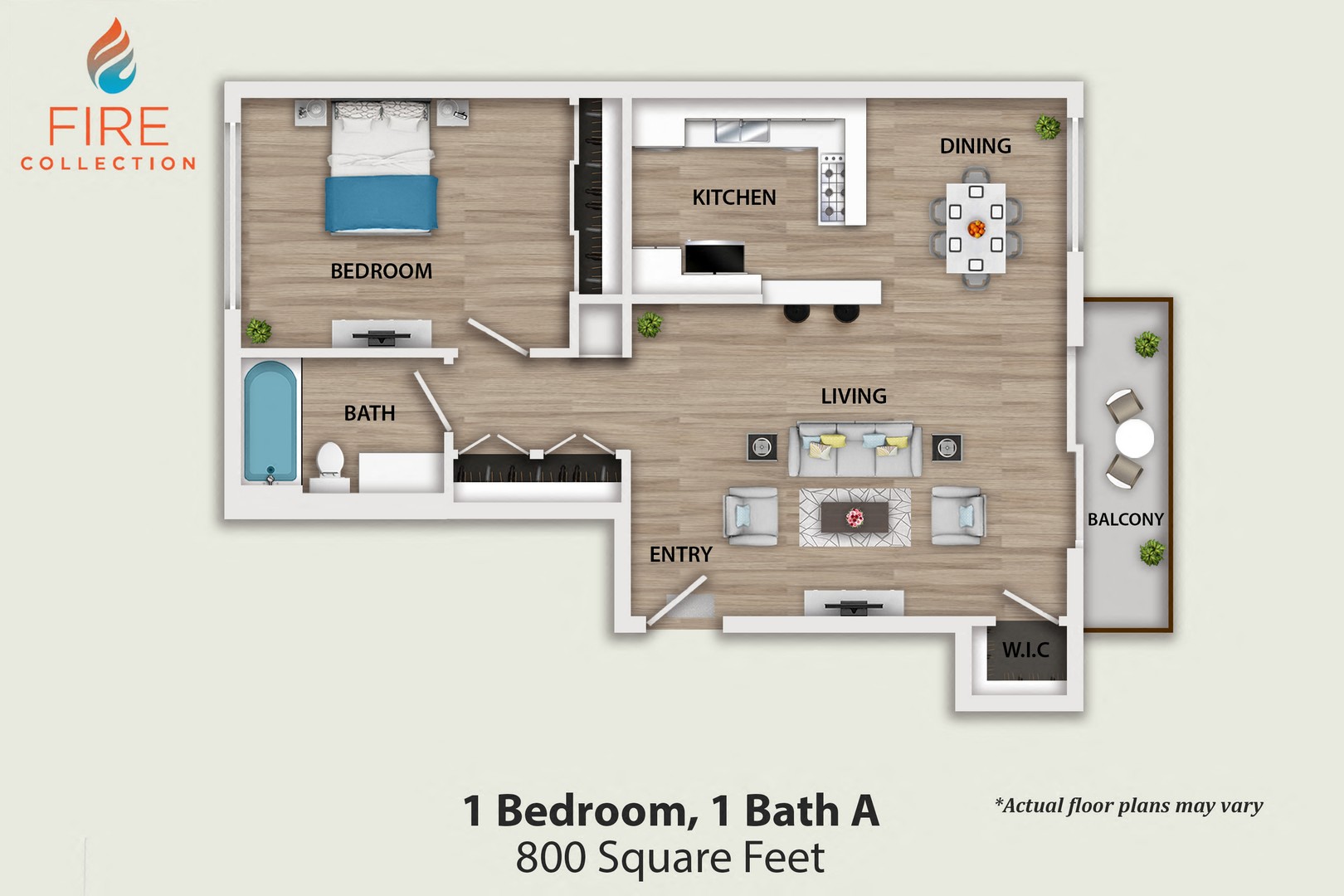 1 Bedroom, 1 Bath