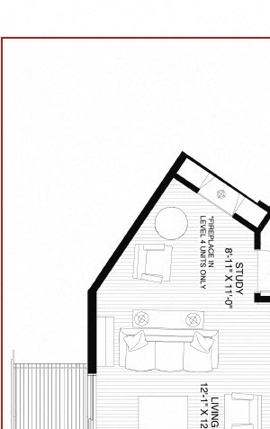 Clyde / 1 Bdrm w/ Den