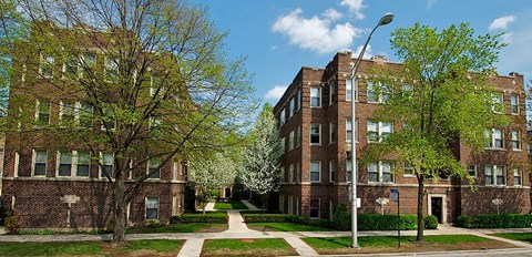 our apartments are located in a quiet neighborhood with trees