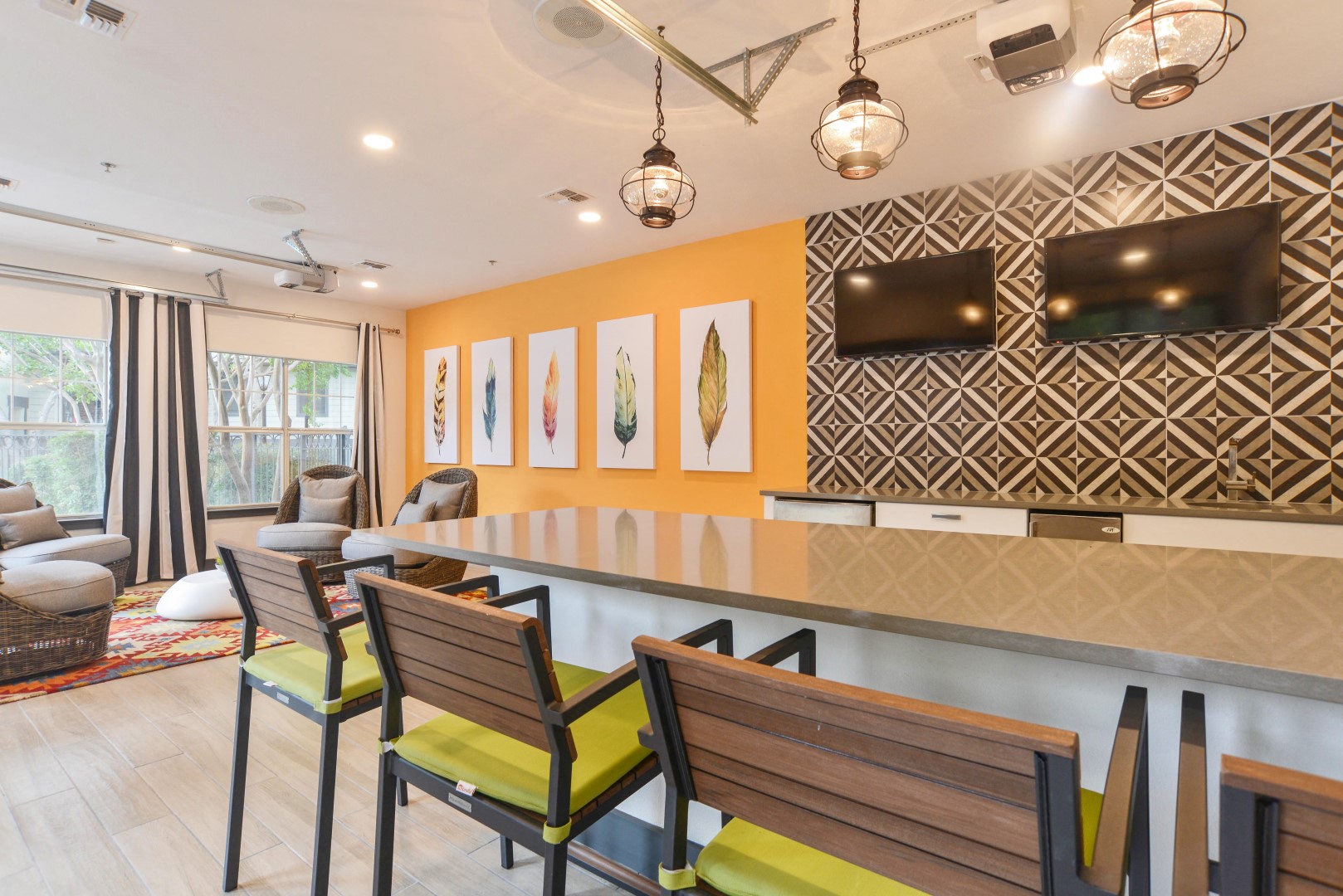 luxury apartments near the domain with cabana room