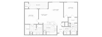 B2 Floor Plan at AVE Union, Union, NJ