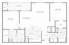 B2 Floor Plan B2 Floor Plan at AVE Union, Union, NJ