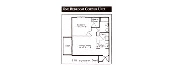 1 Bedroom Corner