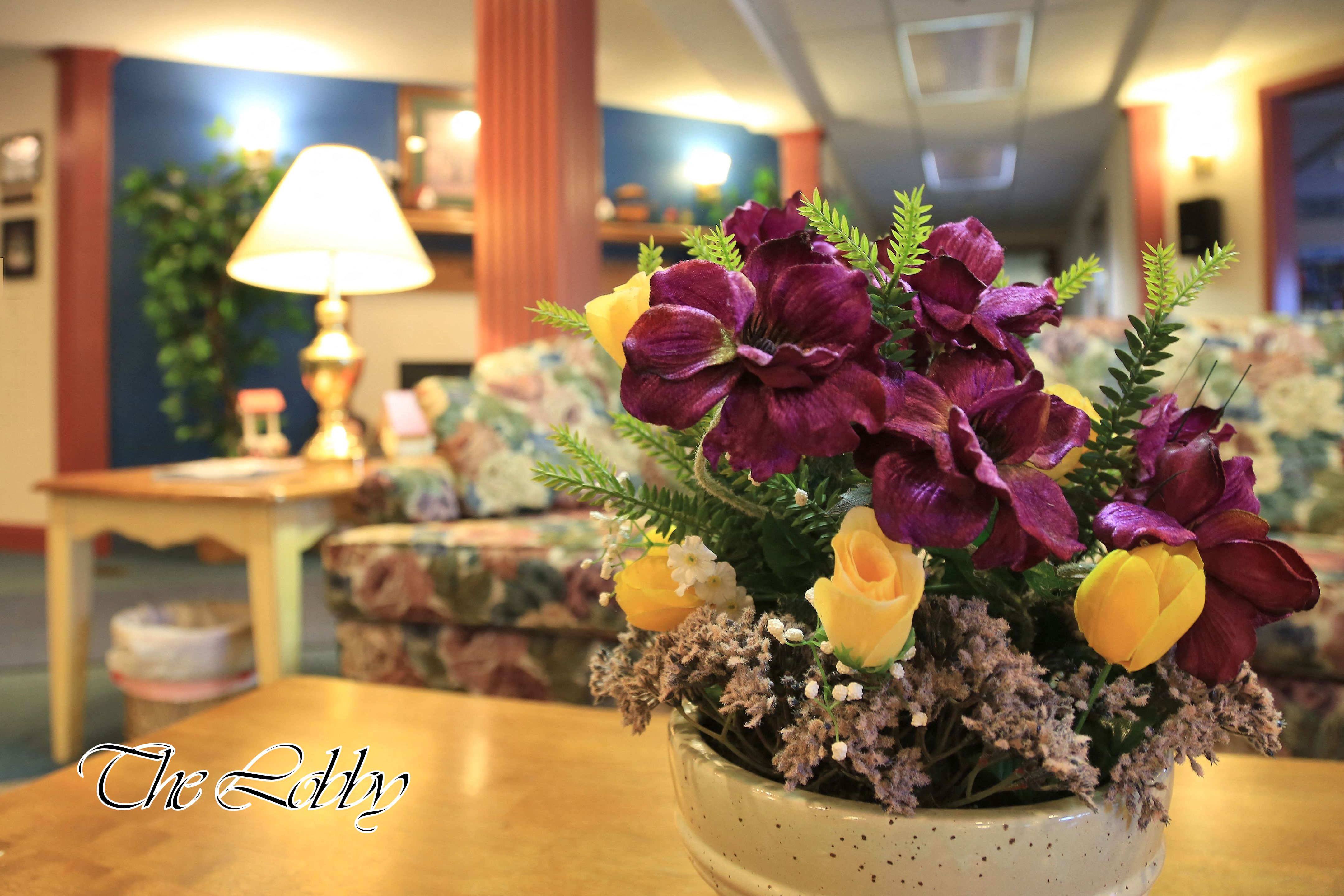 a vase of flowers on a table in a living room