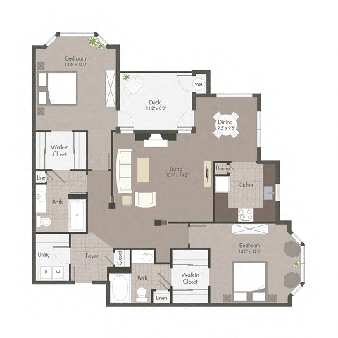 Two Bedroom Two Bath