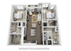 B2C Two Bed Two Bath Floor Plan B2C Two Bed Two Bath Floor Plan at Meridian at Fairfield Park, Wilmington, North Carolina