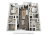 B2E Two Bed Two Bath Floor Plan B2E Two Bed Two Bath Floor Plan at Meridian at Fairfield Park, Wilmington