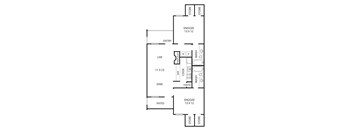 Aspen Floor Plan at Park Villas, Fort Worth, TX, 76116