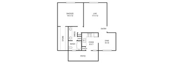 Maple Floor Plan at Park Villas, Fort Worth