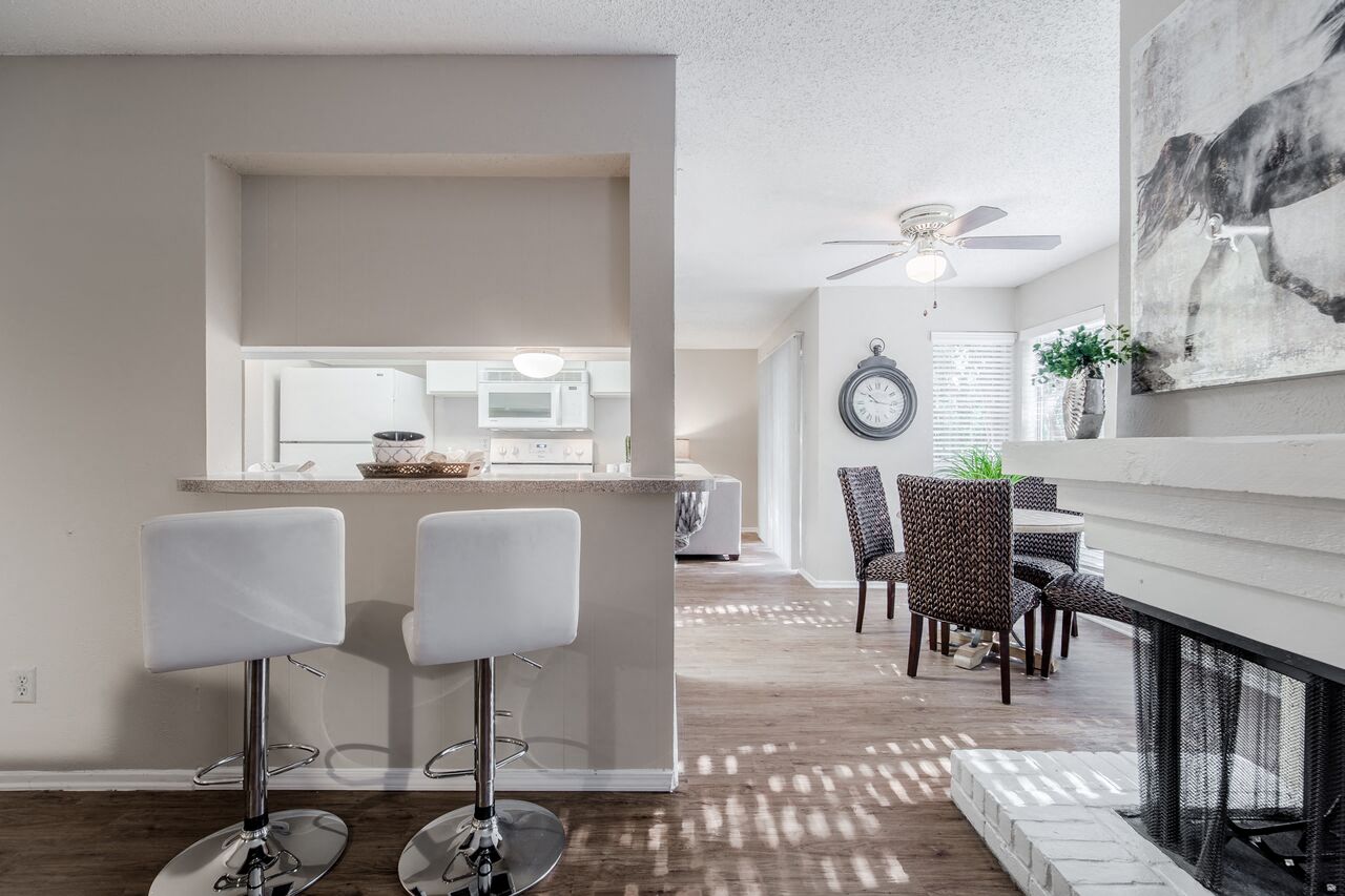 see-thru bar  at Country Square, Carrollton, TX