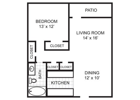 The Lindee 1 Bed | 1 Bath | 707 Sq. Ft. at Eastwood, Texas, 75701