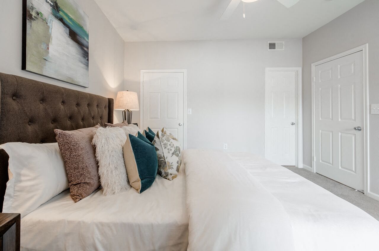 Bedroom with walk-in closet  at Edgewater, Lewisville