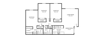 Castle Floor Plan at Forest Glen, Texas