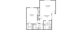 Cottage Floor Plan at Forest Glen, Garland, 75042