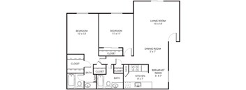 Tower Floor Plan at Forest Glen, Garland