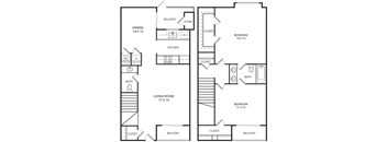 Daisy Floor Plan at Garden Gate, Irving