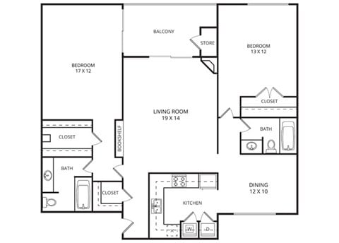 Lily 2 Bed 2 Bath 1178 Sq Ft at Garden Gate, Texas, 75061