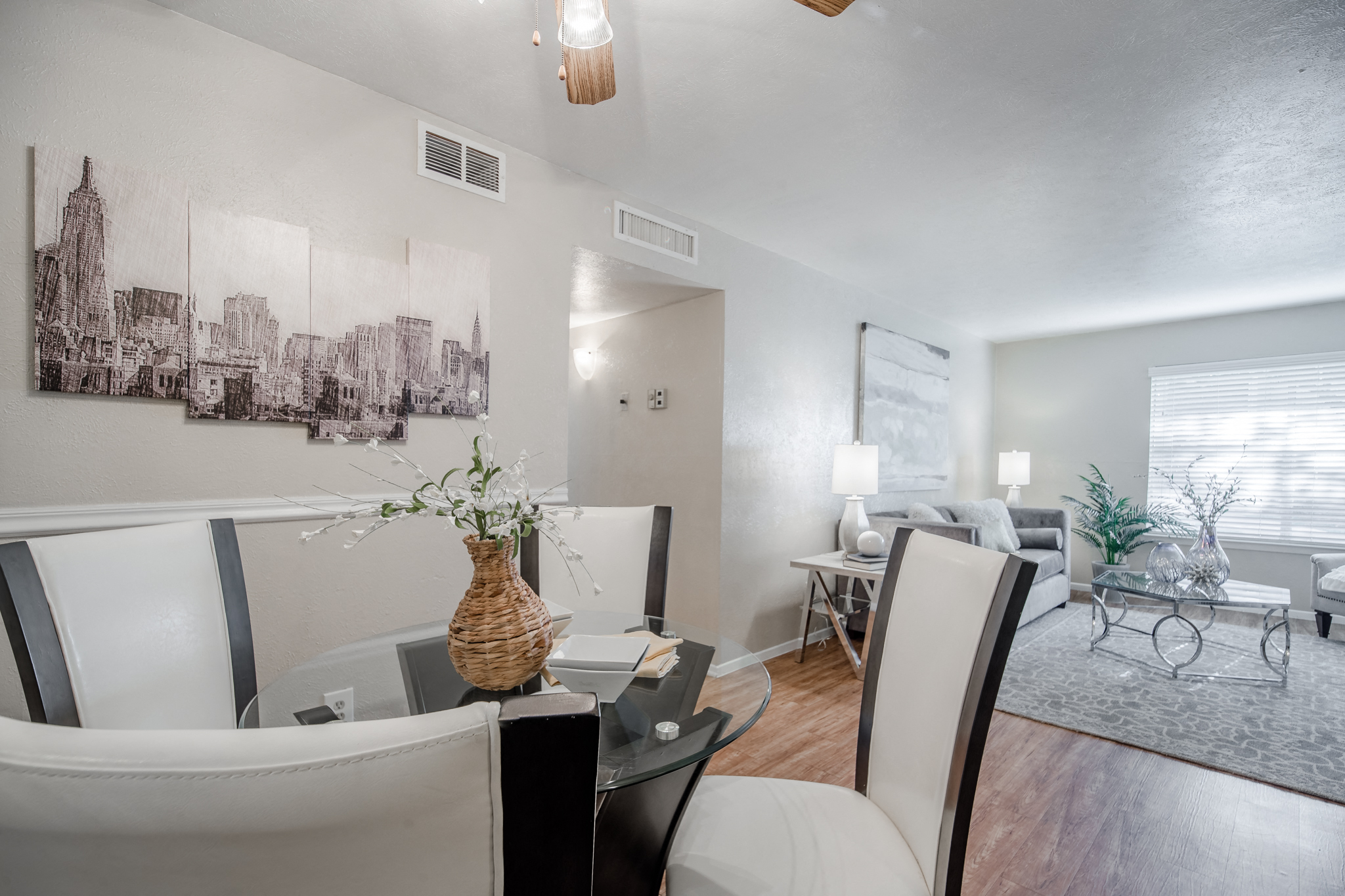 Open versatile floorplan at Garden Park, Irving, Texas