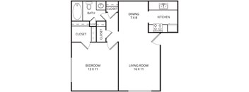Blue Bonnet Floor Plan at Garden Park, Texas, 75062