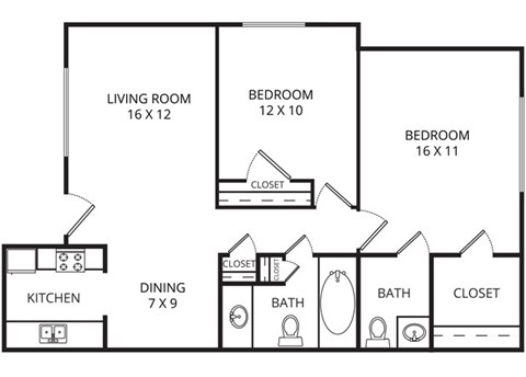 Morning Glory Floor Plan at Garden Park, Irving, TX, 75062