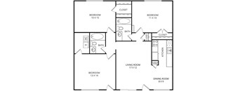Cancun Floor Plan at Parkwood, Texas