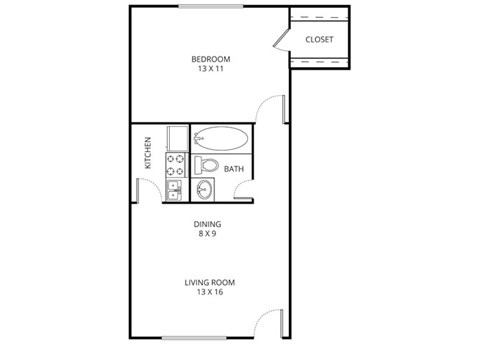 Mazatlan 1 Bed | 1 Bath | 472 Sq. Ft. at Parkwood, Texas