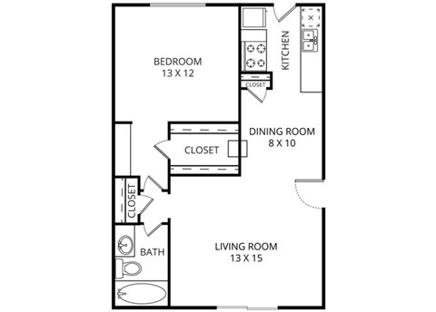 Merida  1 Bed | 1 Bath | 696 Sq.Ft. at Parkwood, Irving, 75061
