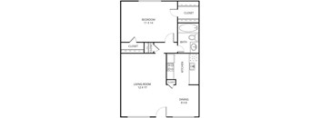 Playa Del Carmen Floor Plan at Parkwood, Irving, TX, 75061