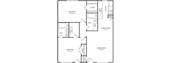 Puerto Vallarta Floor Plan at Parkwood, Irving