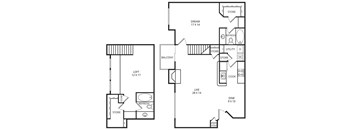 Golden Maple Floor Plan at Plaza DeVille, San Antonio