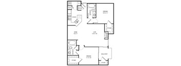 Bordeaux Floor Plan at The Remington, Lewisville, 75067