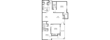 Champagne Floor Plan at The Remington, Texas