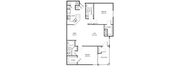 Chardonnay Floor Plan at The Remington, Lewisville